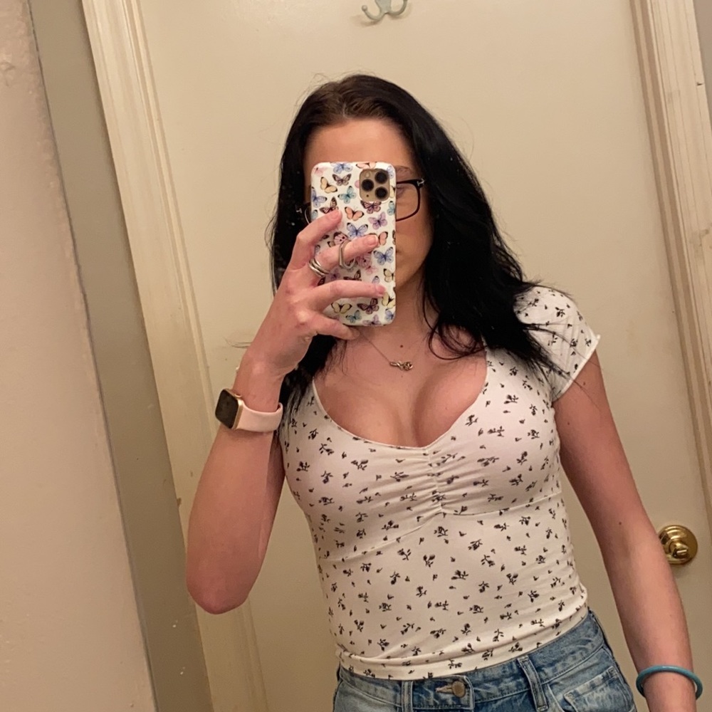 Brandy Melville Floral Top